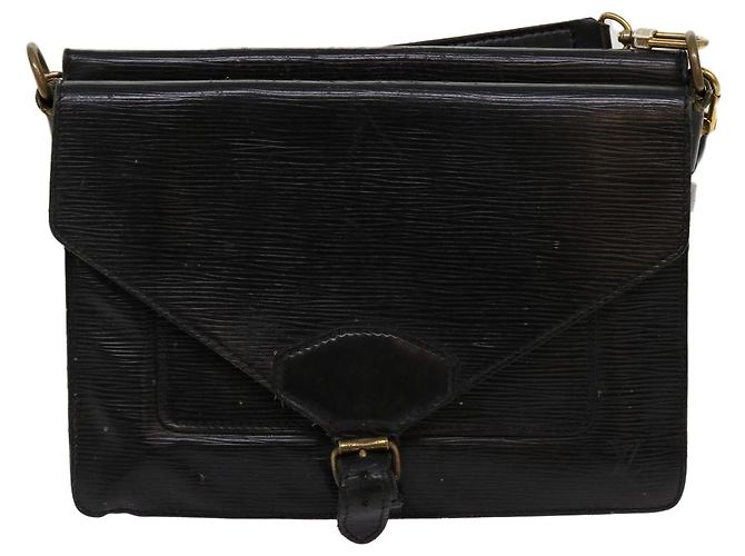 LOUIS VUITTON Pochette Epi Biface Nera M52322 LV Auth em5968 Nero - vista 2