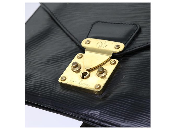 LOUIS VUITTON Pochette Epi Biface Nera M52322 LV Auth em5968 Nero - vista 23