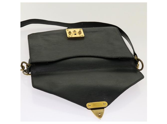 LOUIS VUITTON Pochette Epi Biface Nera M52322 LV Auth em5968 Nero - vista 24
