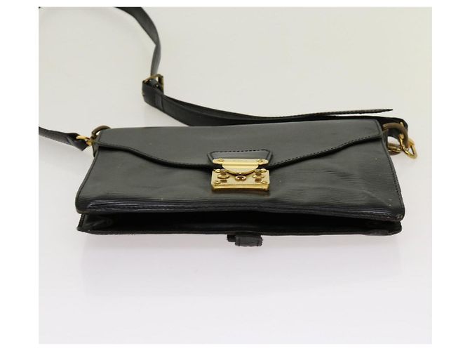 LOUIS VUITTON Pochette Epi Biface Nera M52322 LV Auth em5968 Nero - vista 5