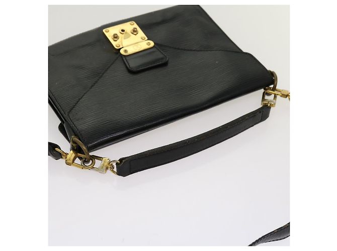 LOUIS VUITTON Pochette Epi Biface Nera M52322 LV Auth em5968 Nero - vista 6