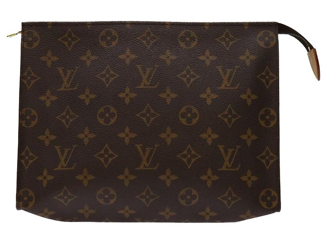 Louis Vuitton Monogram Poche Toilette 26 Marsupio M47542 LV Auth em5979 Monogramma - vista 13