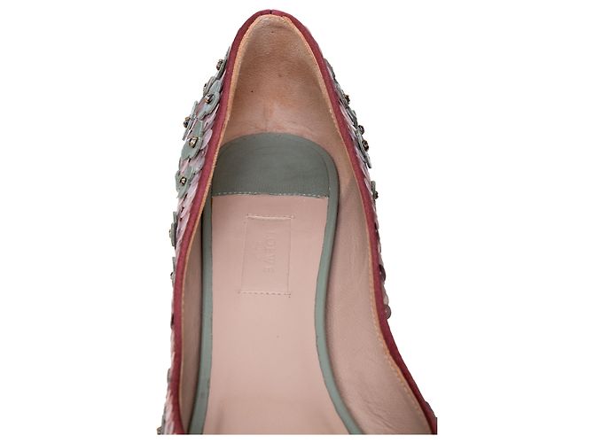 Décolleté Loewe decorati con perline floreali Multicolore - vista 10