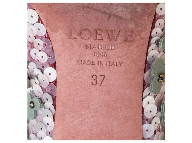 Décolleté Loewe decorati con perline floreali Multicolore - vista 12
