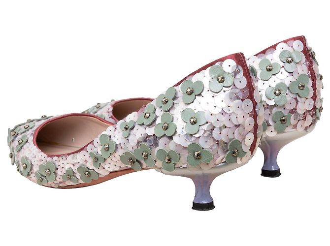 Décolleté Loewe decorati con perline floreali Multicolore - vista 2