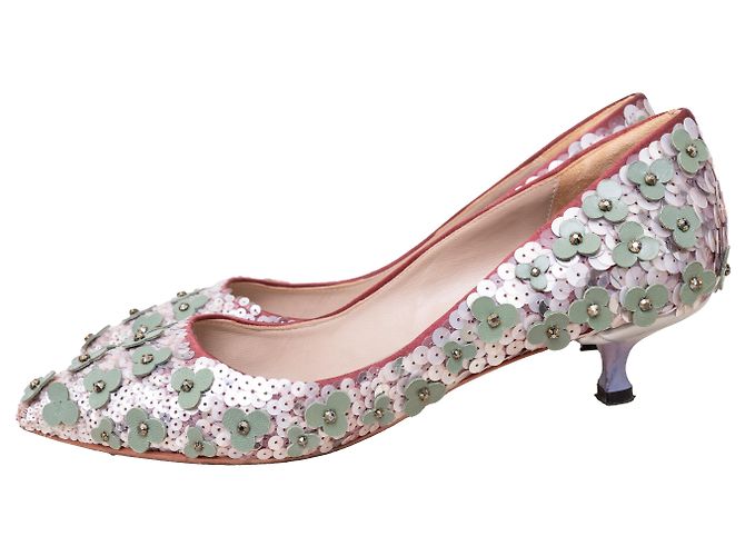 Décolleté Loewe decorati con perline floreali Multicolore - vista 4