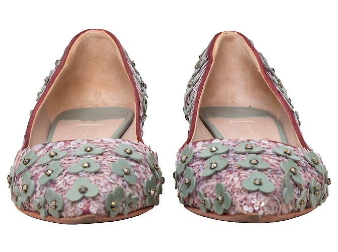 Décolleté Loewe decorati con perline floreali Multicolore - vista 5