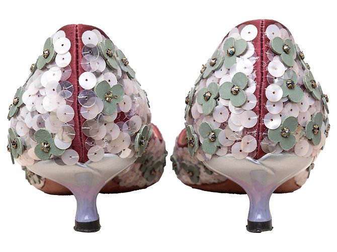 Décolleté Loewe decorati con perline floreali Multicolore - vista 6