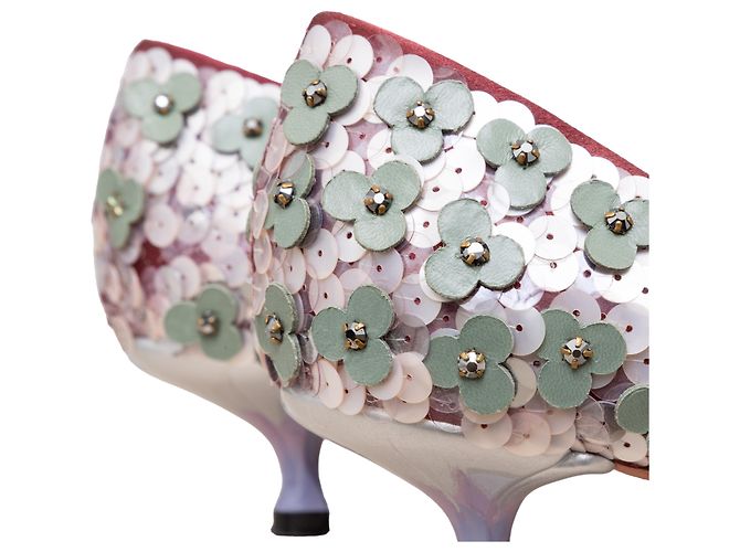 Décolleté Loewe decorati con perline floreali Multicolore - vista 8