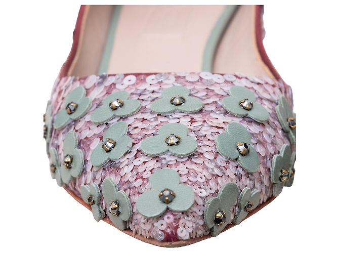 Décolleté Loewe decorati con perline floreali Multicolore - vista 9