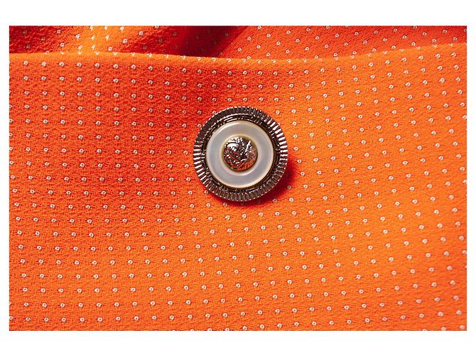 Autre Marque Gianni Versace Couture, Orangefarbener Blazer und Rock - Ansicht 8