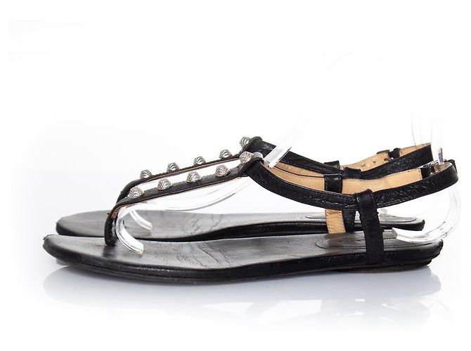 Balenciaga, Sandali gladiatore in nero - vista 2