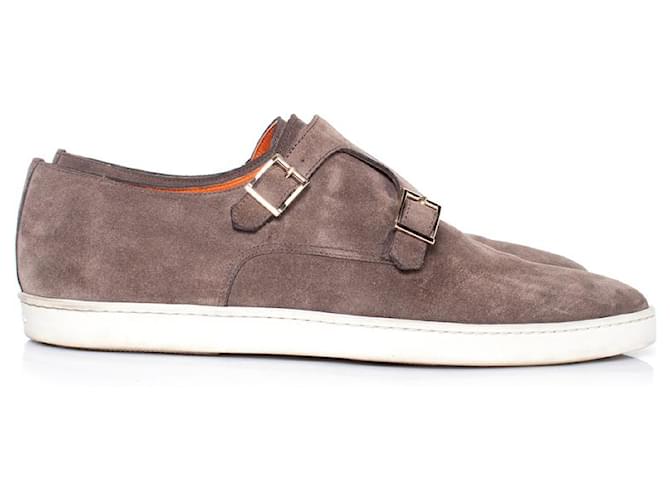Santoni, gefütterter Monkstrap-Sneaker Braun - Ansicht 5