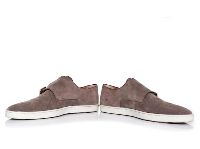 Santoni, gefütterter Monkstrap-Sneaker Braun - Ansicht 7