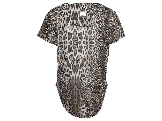 Philipp Plein, Camiseta con estampado de leopardo Castaño Multicolor - vista 2
