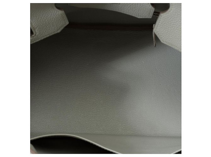 Hermès Sac HERMES Birkin 35 en Cuir Gris - 101806 - vue 10