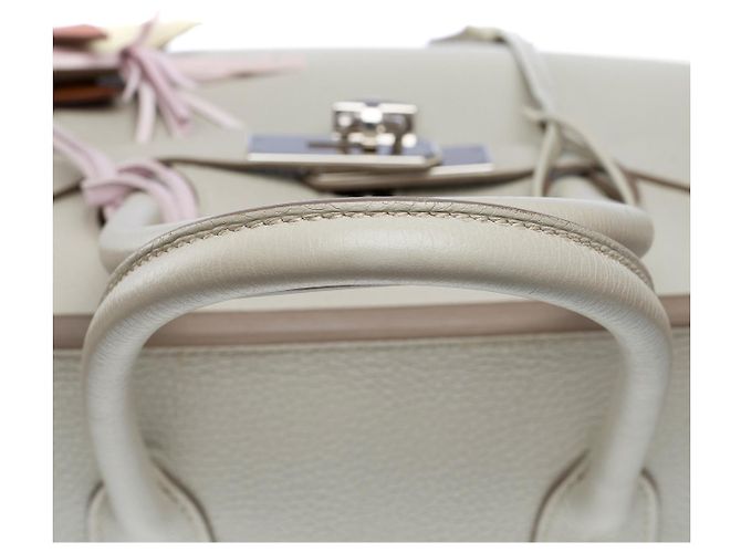 Hermès Sac HERMES Birkin 35 en Cuir Gris - 101806 - vue 11
