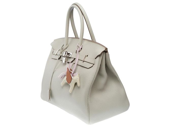 Hermès Sac HERMES Birkin 35 en Cuir Gris - 101806 - vue 5