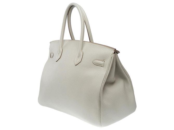 Hermès Sac HERMES Birkin 35 en Cuir Gris - 101806 - vue 6