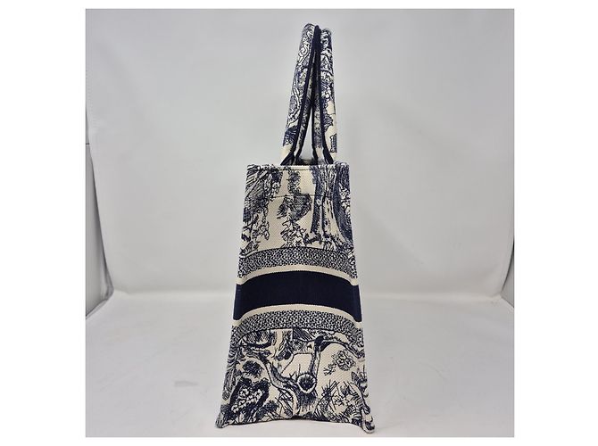 Borsa Christian Dior Book Tote Media in tessuto - vista 6