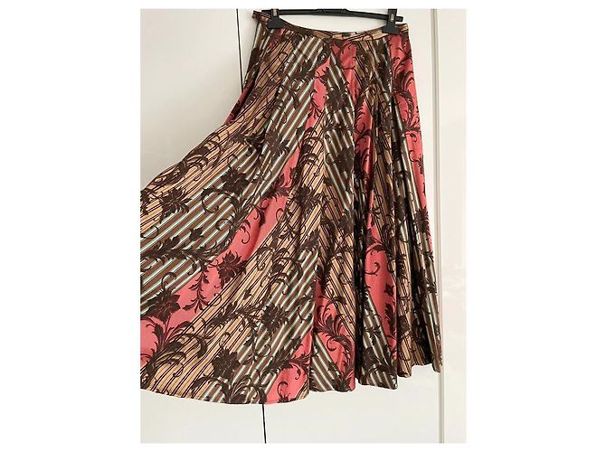Autre Marque Falda estampada Ischiko algodón viscosa Multicolor - vista 3