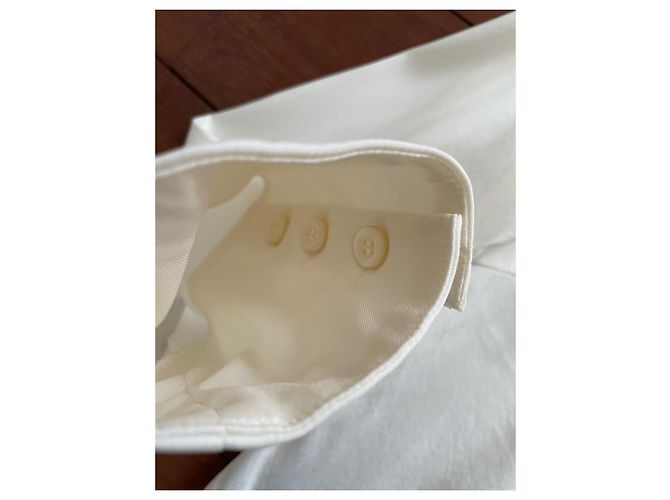 Cartier Seidenbluse in Eggshell Aus weiß - Ansicht 4