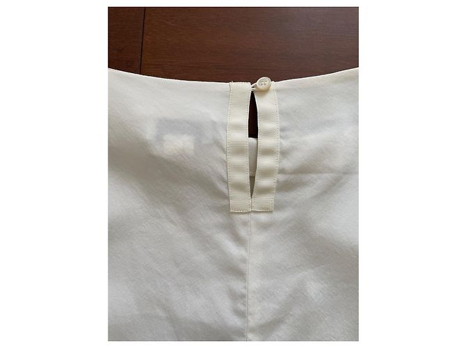 Cartier Seidenbluse in Eggshell Aus weiß - Ansicht 7