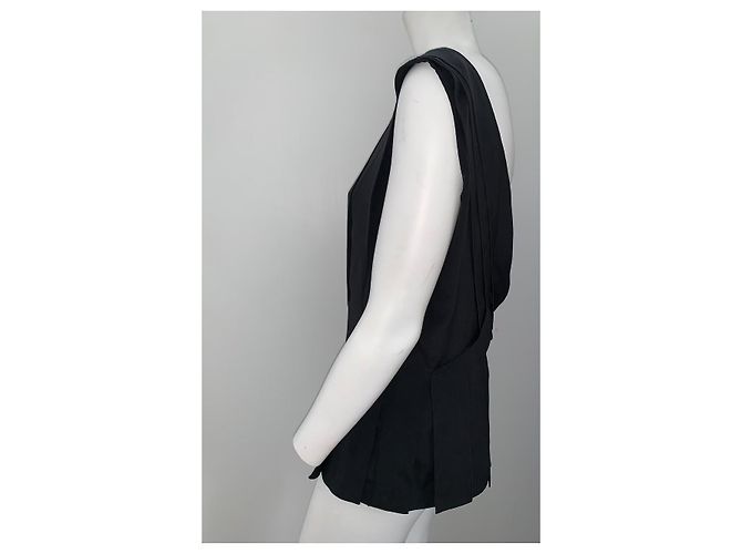 Top de seda negro Louis Vuitton - vista 2
