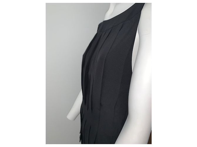 Top de seda negro Louis Vuitton - vista 3