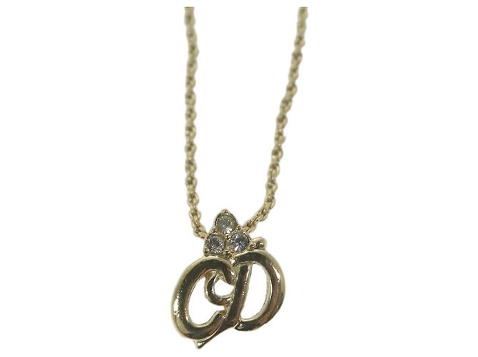 Christian Dior Collana metallo Oro Aut. am5774 D'oro - vista 2