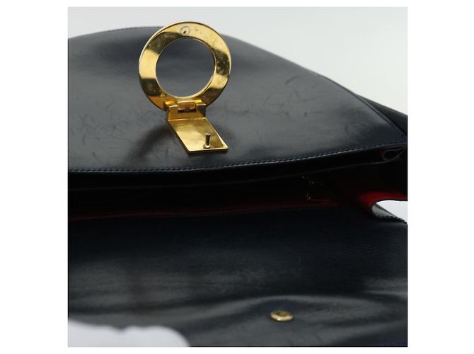 Céline CELINE Borsa a spalla Pelle Navy Auth ep3396 Blu navy - vista 15