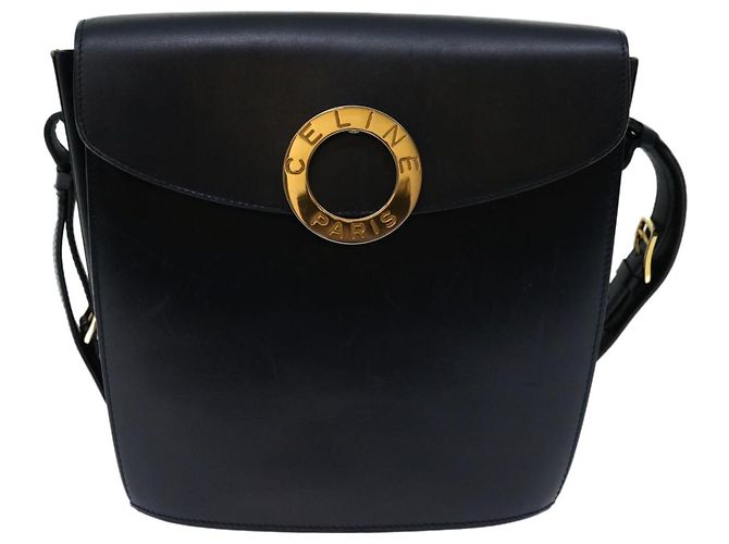 Céline CELINE Borsa a spalla Pelle Navy Auth ep3396 Blu navy - vista 2