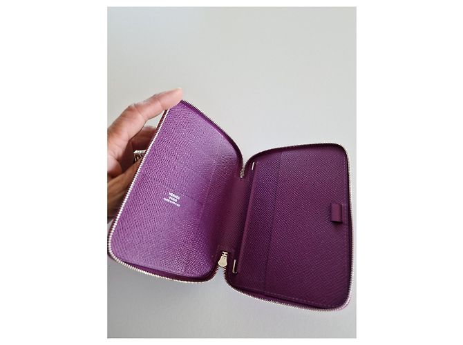 Hermès Cubierta Agenda GM con cremallera Púrpura - vista 5