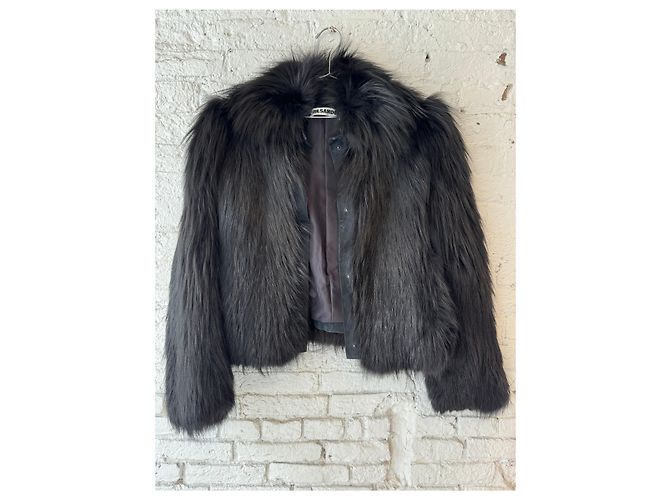Abrigo de piel de zorro de Jil Sander Negro - vista 10
