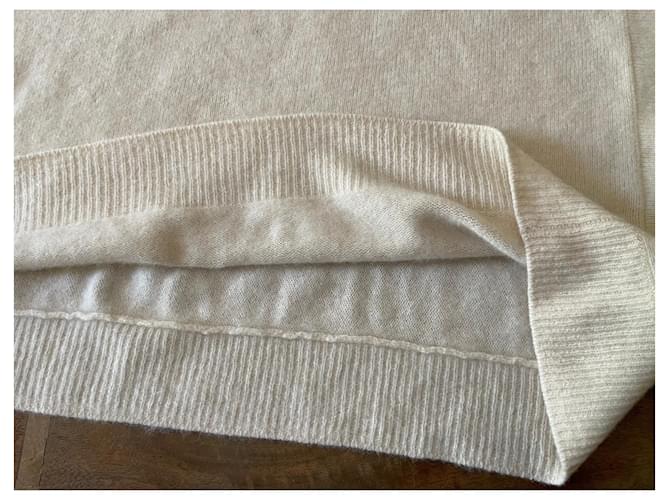 CT Plage Pullover oder Sweatshirt im Oversize-Stil mit Waschbär-Motiv in Elfenbeinfarbe, Größe 40. Creme - Ansicht 8