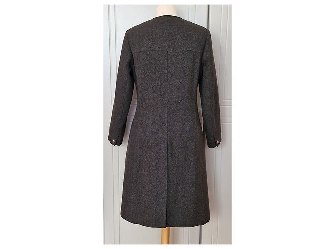 Abrigo Prada de lana gris Talla 42 - vista 3