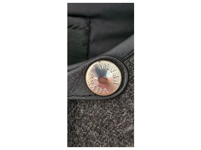 Abrigo Prada de lana gris Talla 42 - vista 7