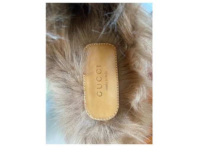 Gucci Princetown slipper velvet Blu - vista 2