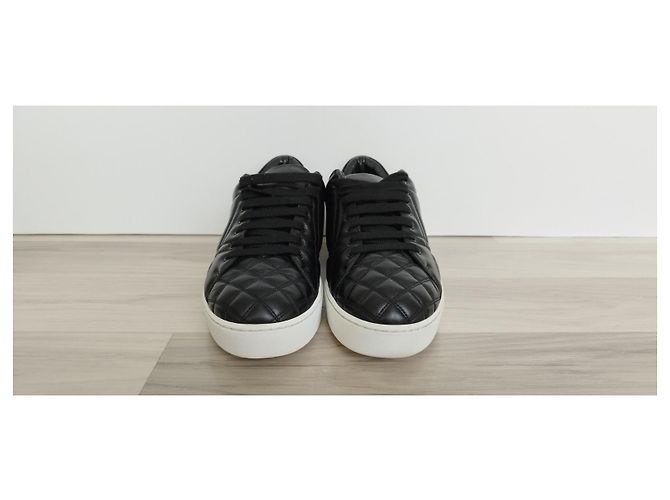 Burberry gesteppte Ledersneaker schwarz - Ansicht 3