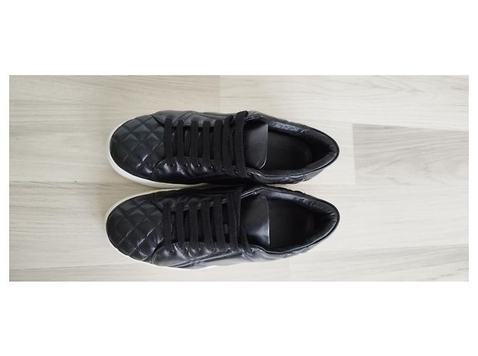 Burberry gesteppte Ledersneaker schwarz - Ansicht 4