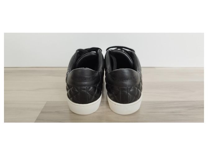 Burberry gesteppte Ledersneaker schwarz - Ansicht 5