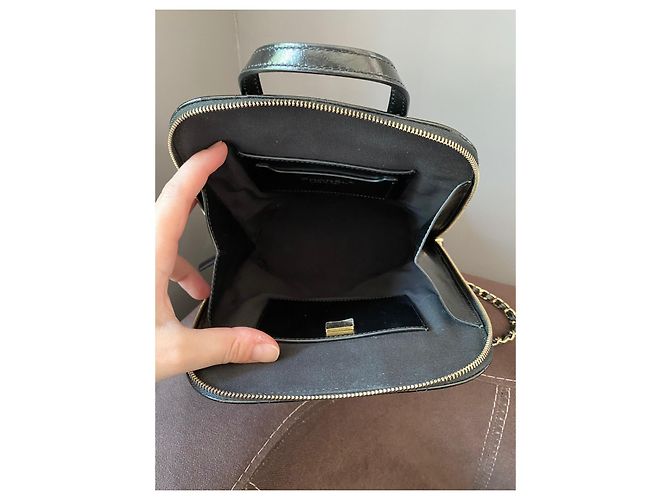 Chanel My Pocket Rucksack Schwarzes Gestepptes Glattleder - Ansicht 13