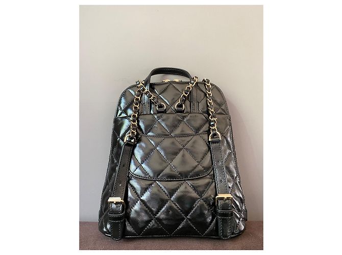 Chanel My Pocket Rucksack Schwarzes Gestepptes Glattleder - Ansicht 4