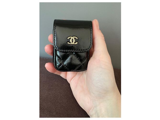 Chanel My Pocket Rucksack Schwarzes Gestepptes Glattleder - Ansicht 7