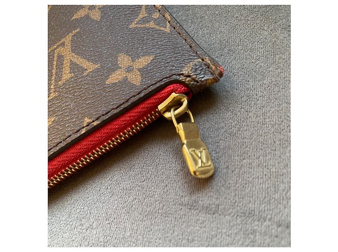 Clutch Louis Vuitton Neverfull GM Monogram Marrone - vista 4