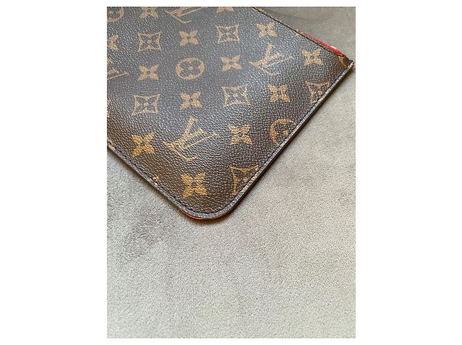 Clutch Louis Vuitton Neverfull GM Monogram Marrone - vista 5