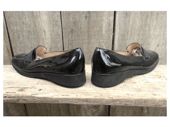 Mocassini Salvatore Ferragamo Gancini in pelle lucida nera Nero - vista 4