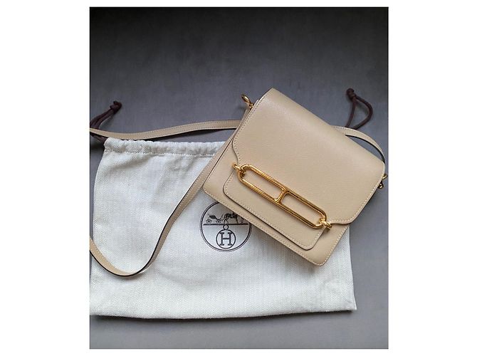 Borsa Hermès Roulis Mini in pelle Evercolor - vista 10