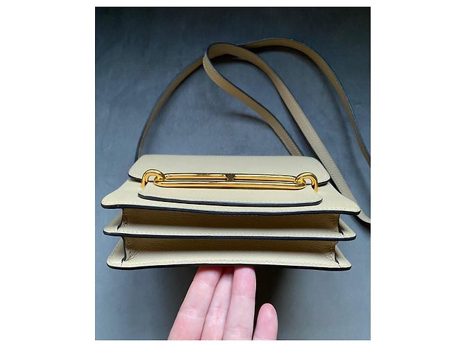 Borsa Hermès Roulis Mini in pelle Evercolor - vista 4