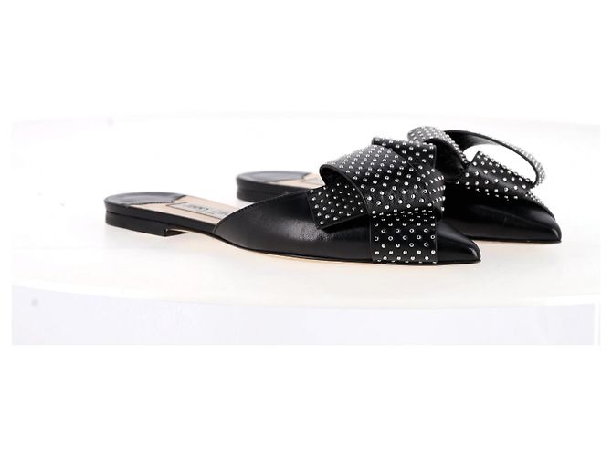 Jimmy Choo – Gretchen – Pantoletten aus schwarzem Leder - Ansicht 3